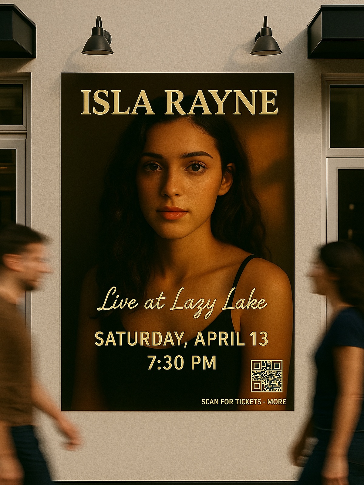 Promotional poster featuring the young woman